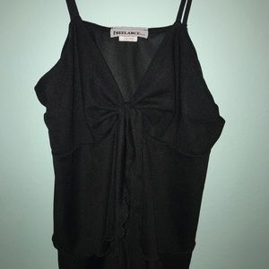 Black tank top